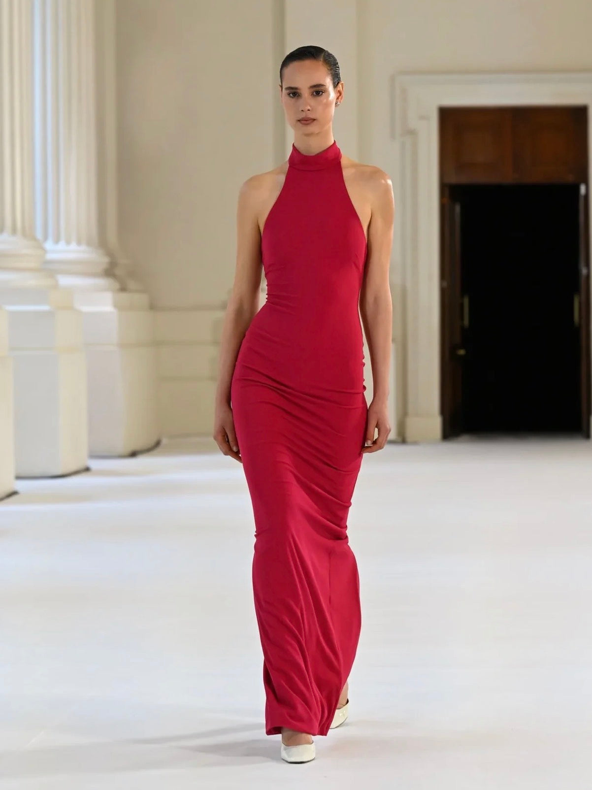 Rhi Gown Raspberry