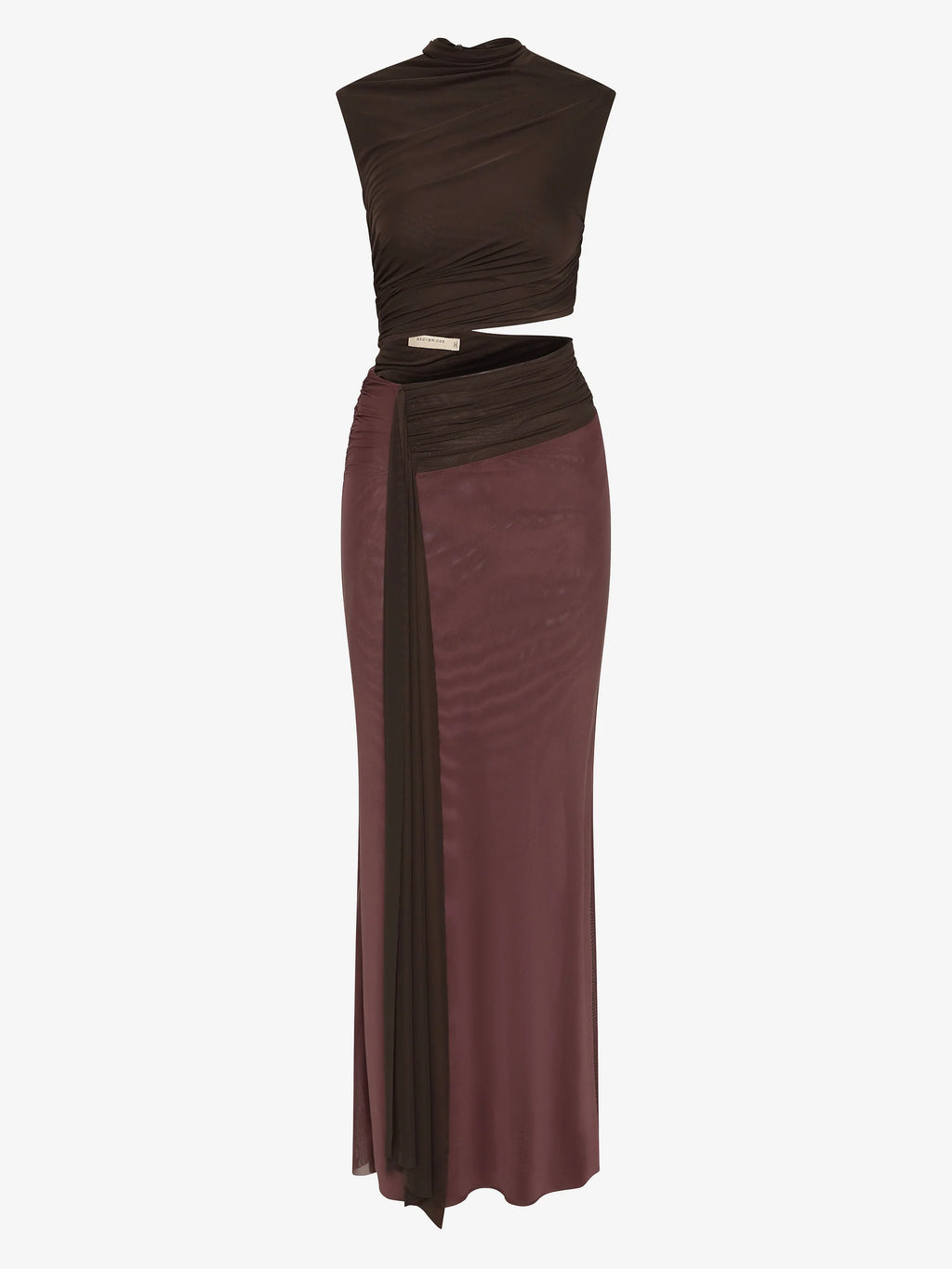 Conni Maxi Dress Aubergine Dark Choc