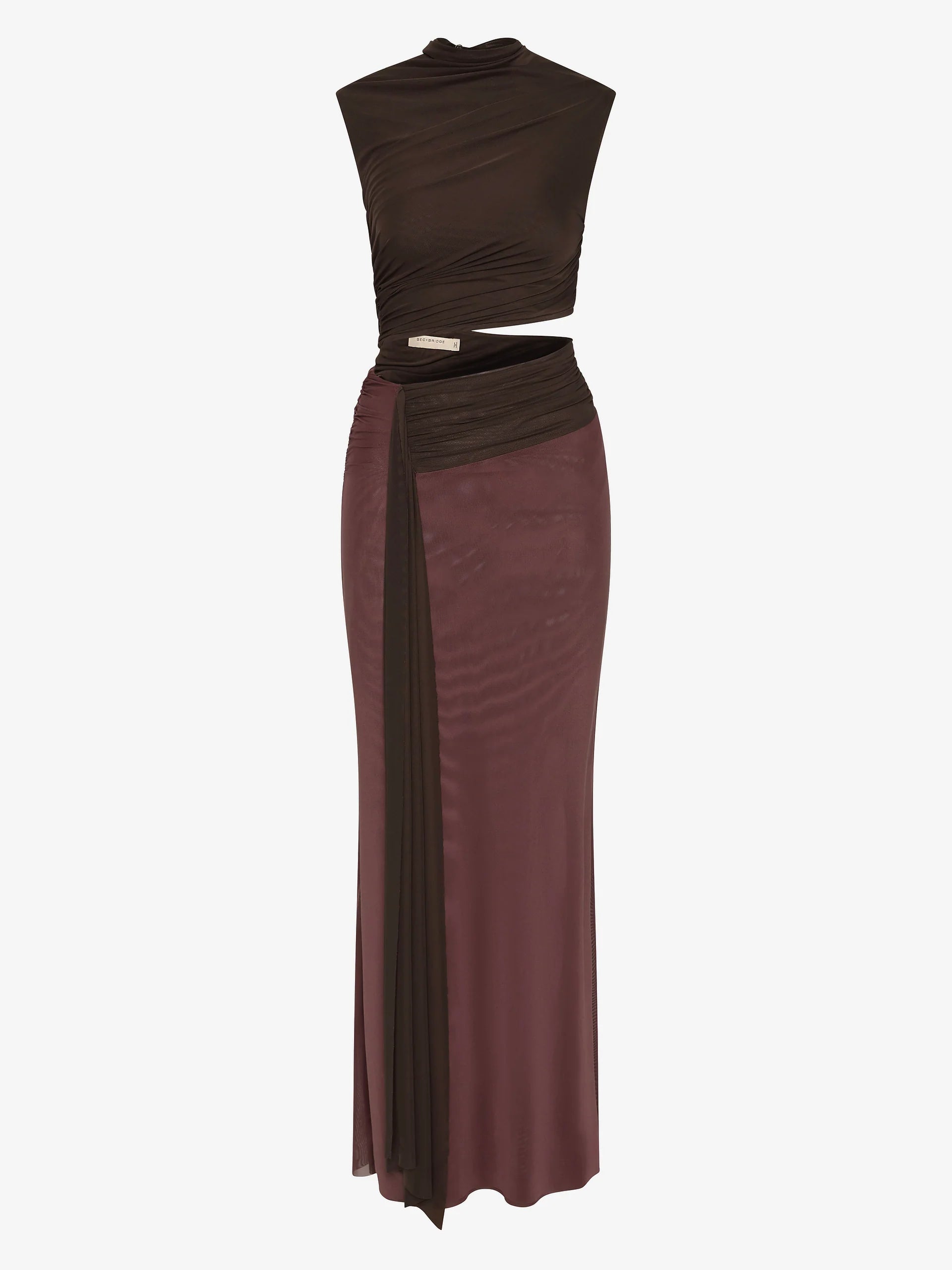 Conni Maxi Dress Aubergine Dark Choc