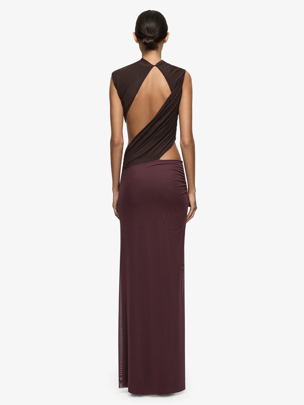 Conni Maxi Dress Aubergine Dark Choc