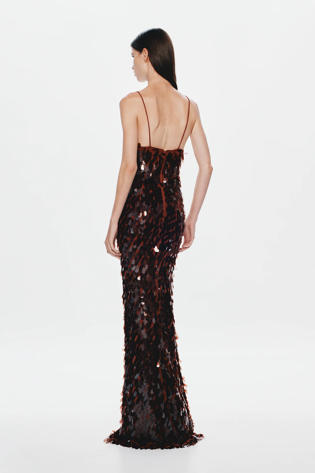 Saphire Sequin Maxi Dress Fig