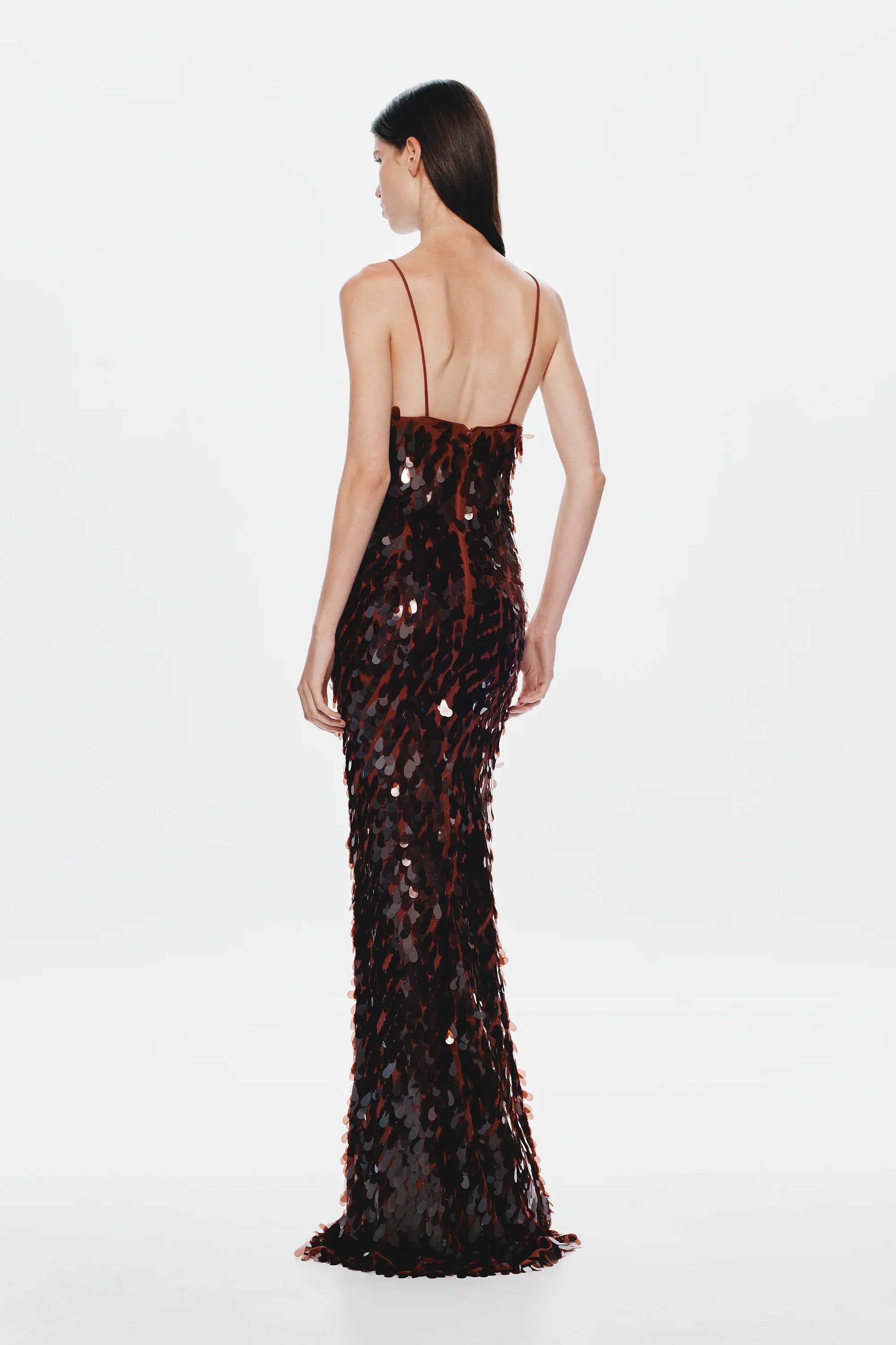 Saphire Sequin Maxi Dress Fig