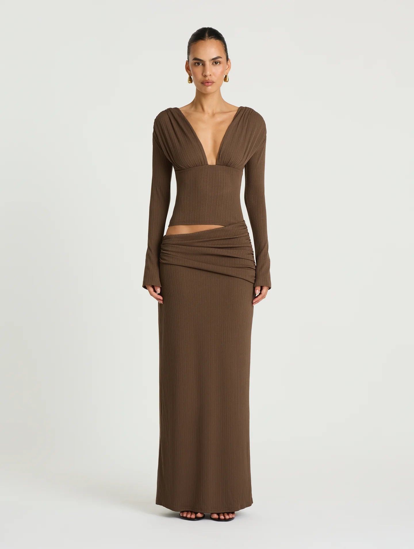 Agnes Maxi Dress Chocolate