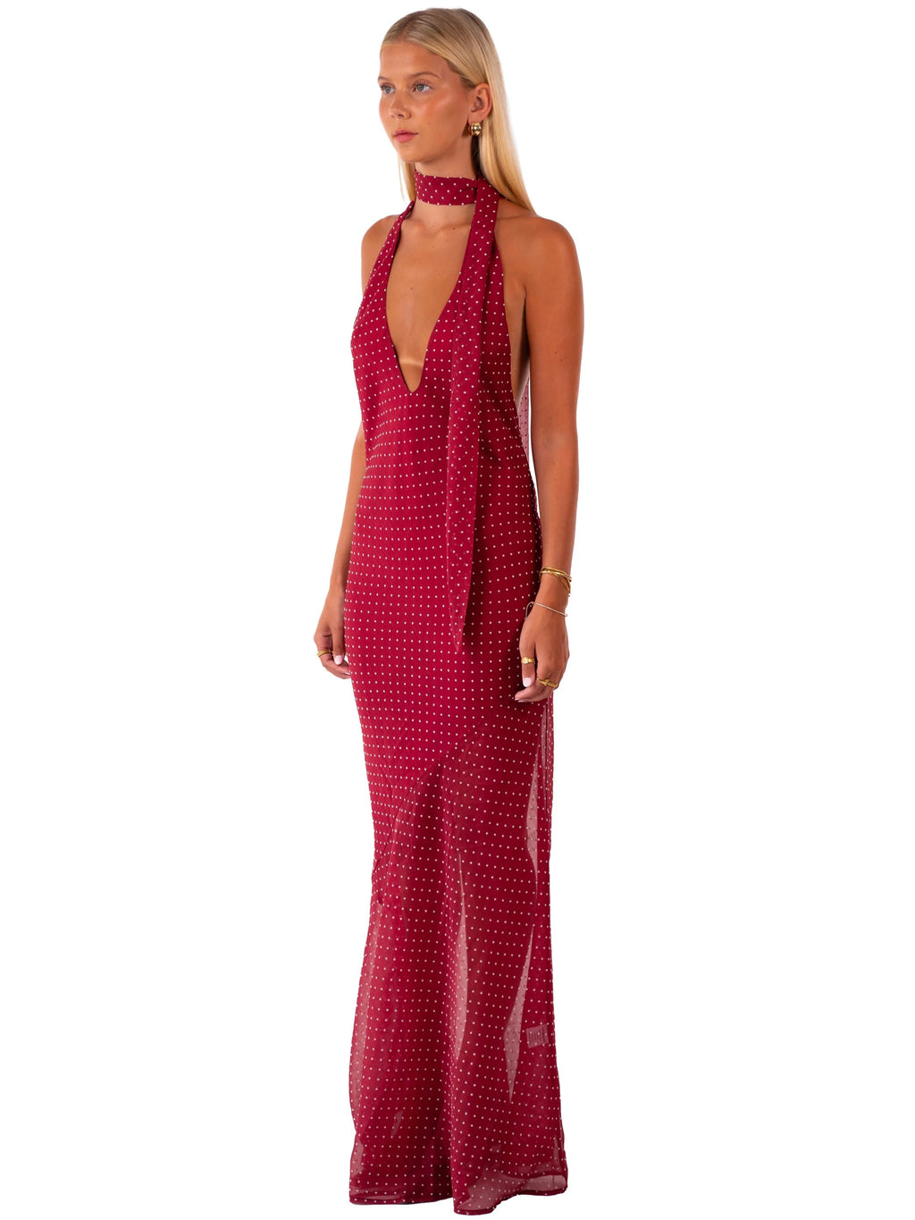 Jasmine Maxi Dress Wine