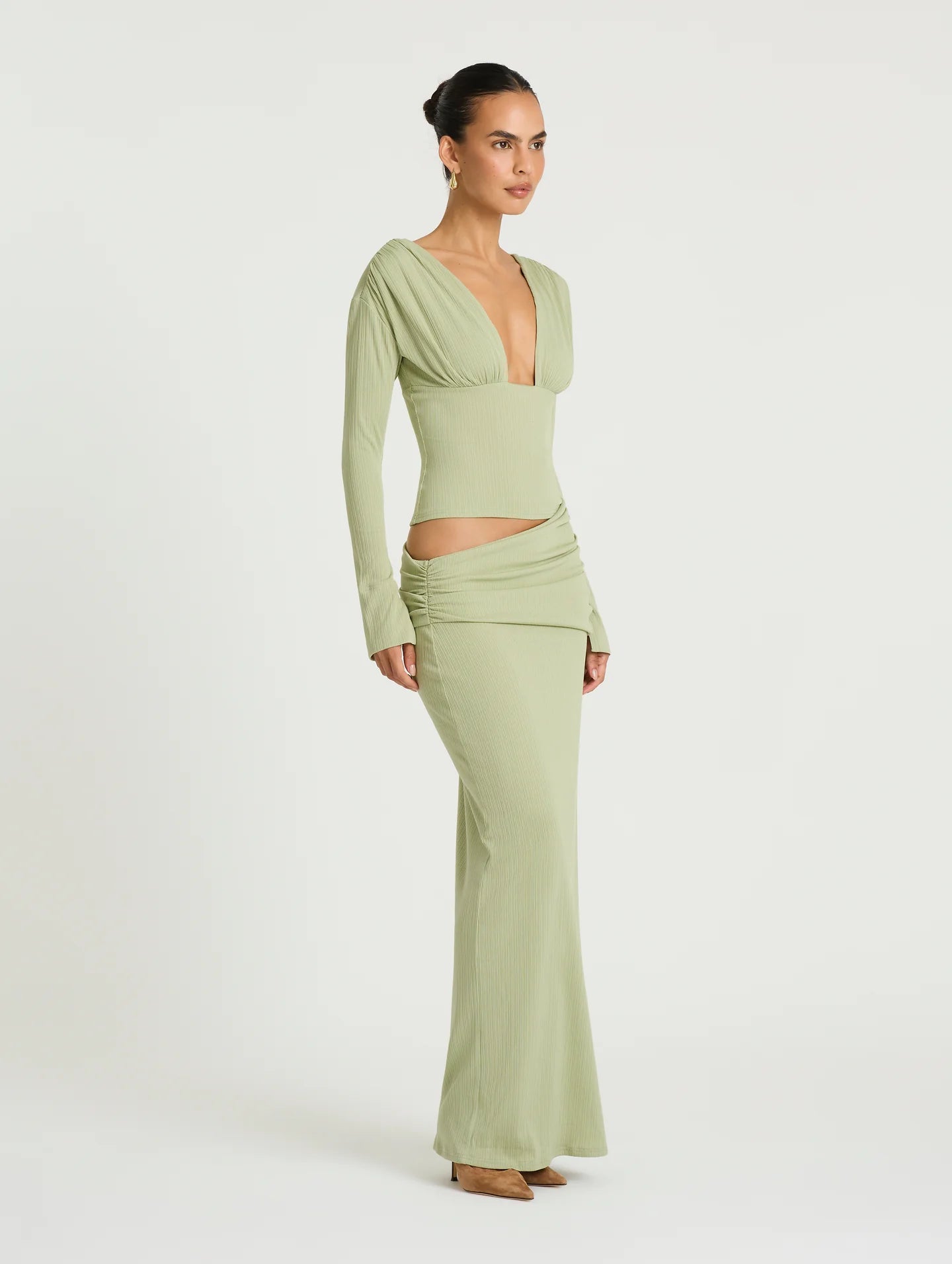Agnes Maxi Dress Pistachio