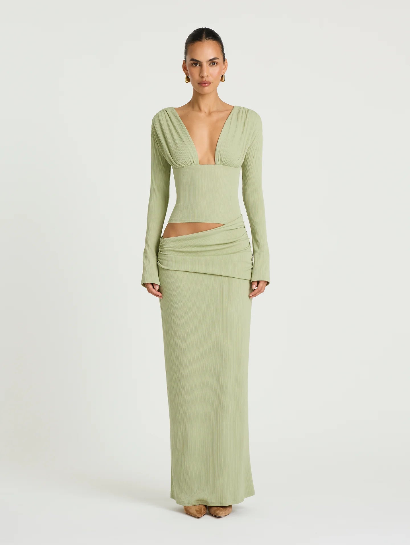 Agnes Maxi Dress Pistachio