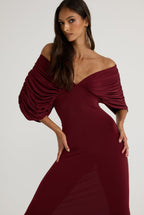 Neve Dress Burgundy