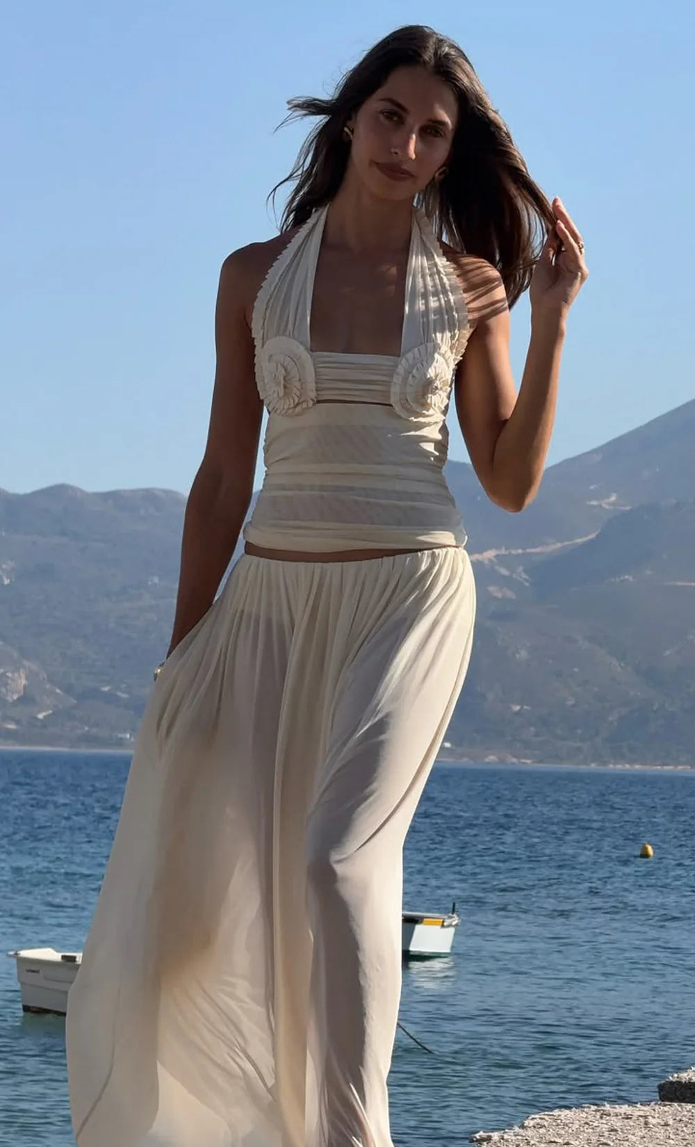 Dante Spiral Halter Top & Camille Maxi Skirt