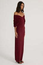 Neve Dress Burgundy