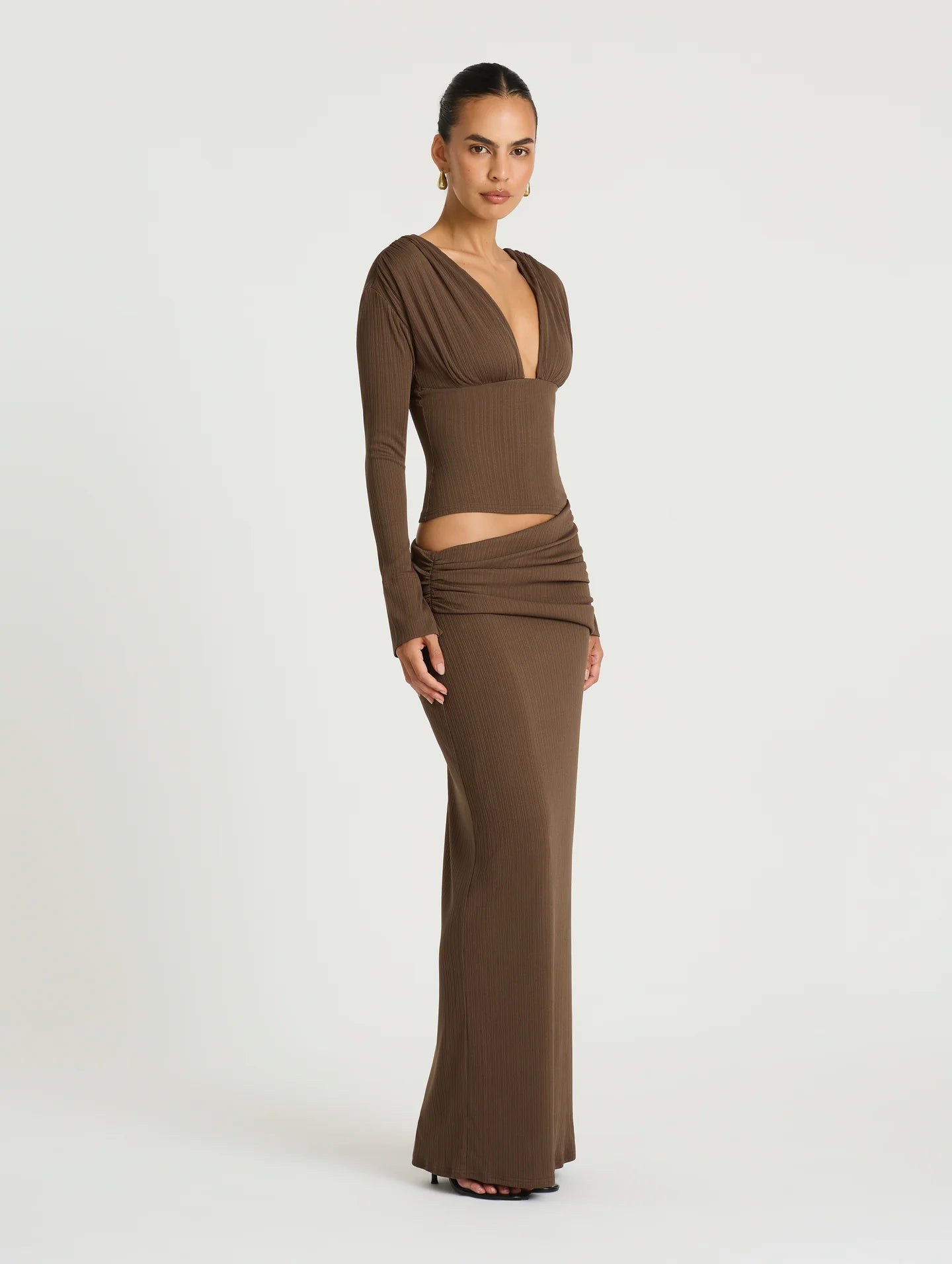 Agnes Maxi Dress Chocolate