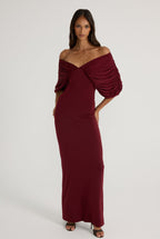 Neve Dress Burgundy