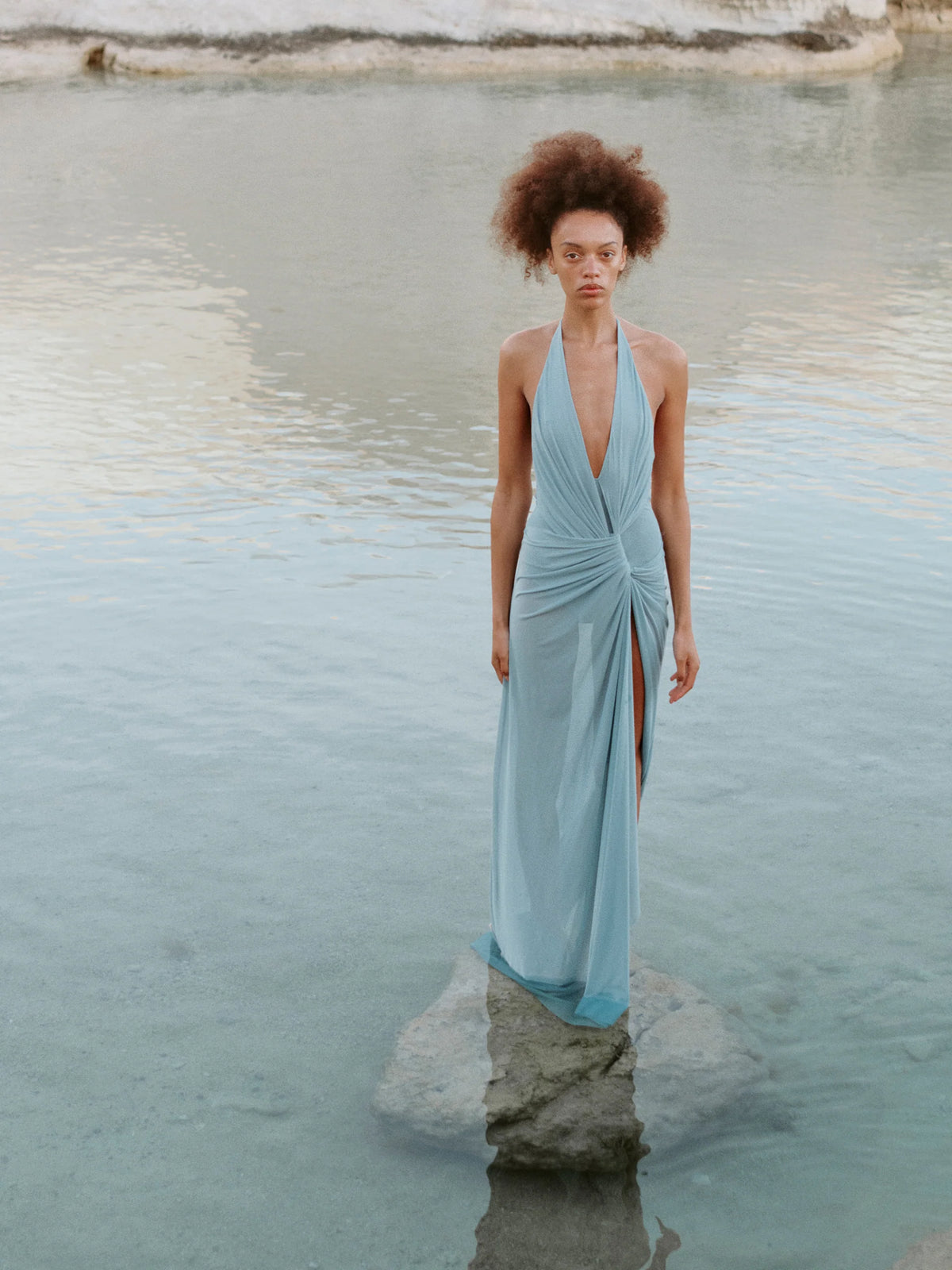 Xanthi V Neck Maxi Dress