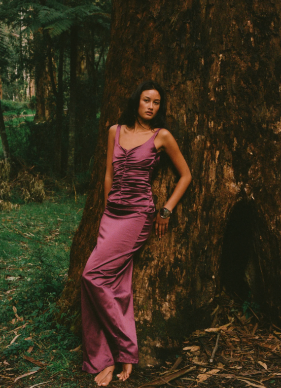 Atlein Gown Plum