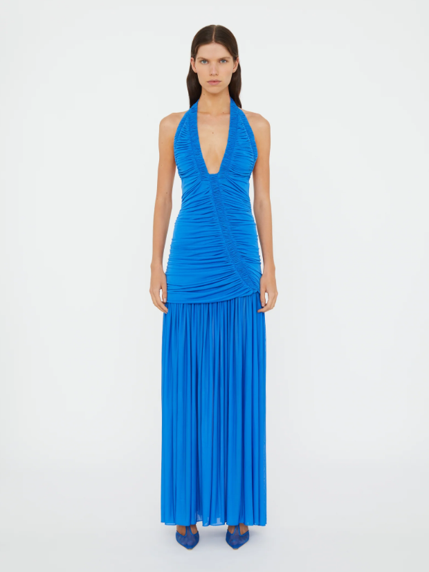 Orion Gathered Ruched Gown