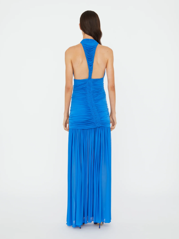 Orion Gathered Ruched Gown