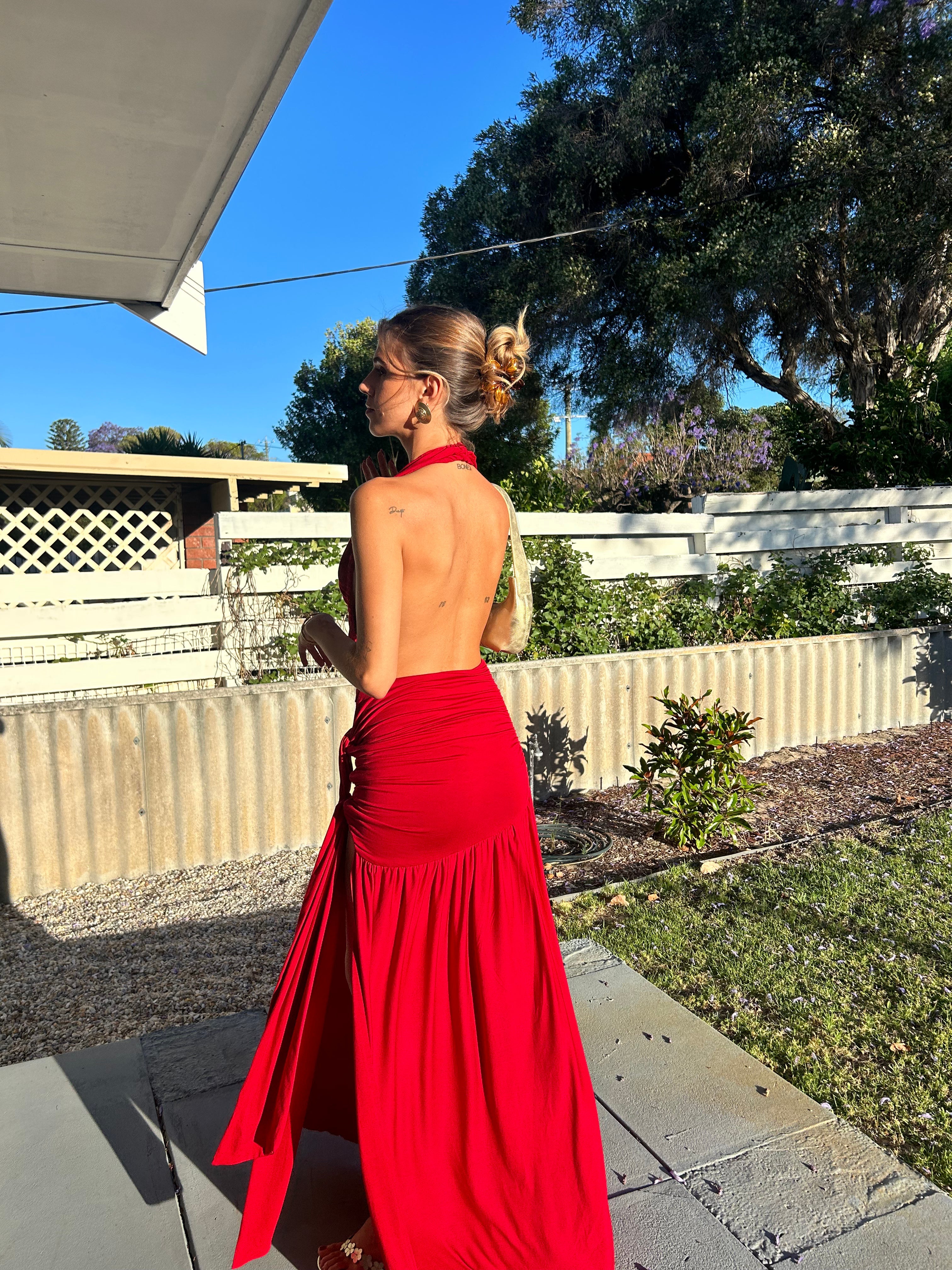 Dakota Maxi Dress Red