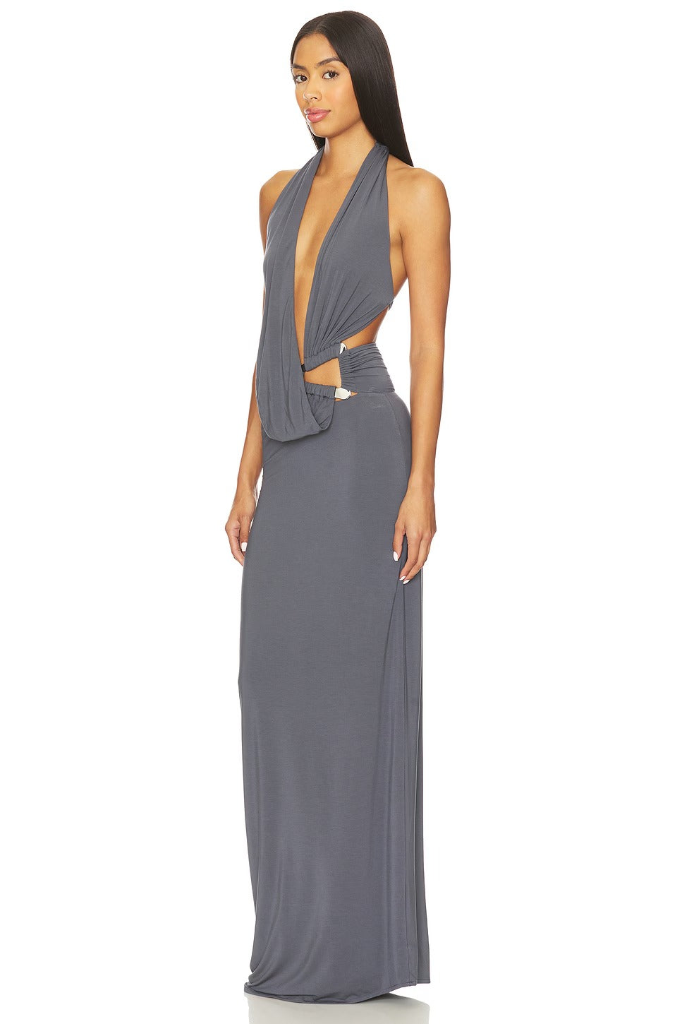 Sabine Gown in Slate Grey